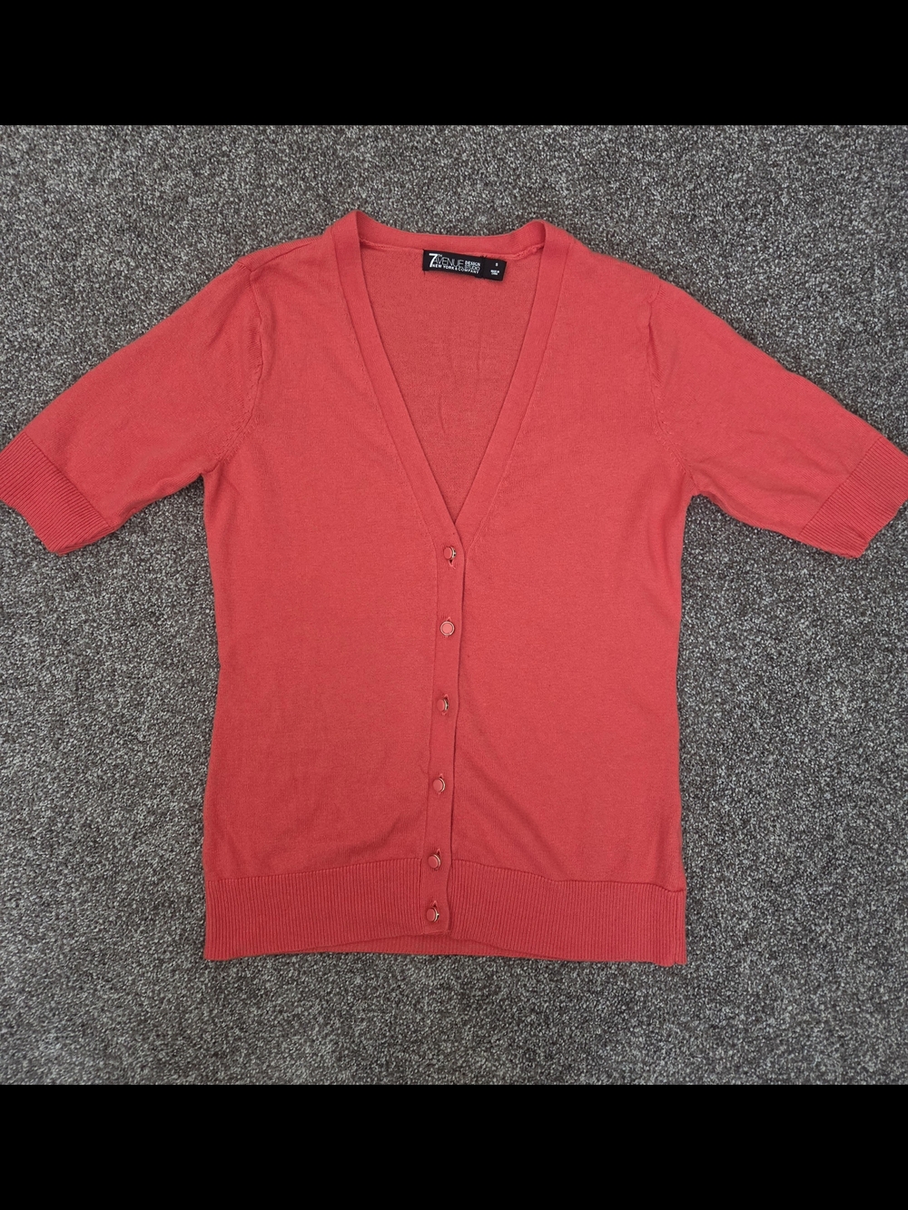 NY&Co. Coral V-Neck Button Cardigan!